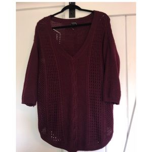 Torrid Burgundy Sweater